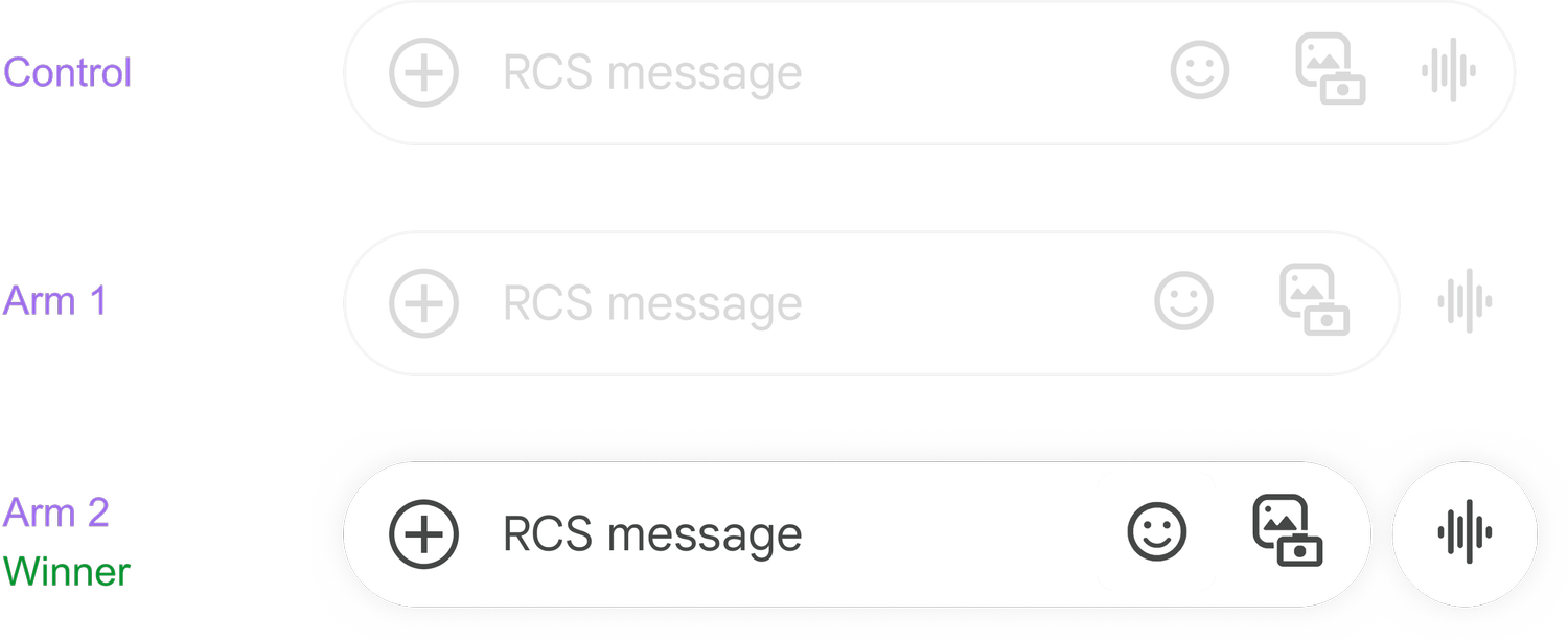 Step 4: Move voice action outside of input box